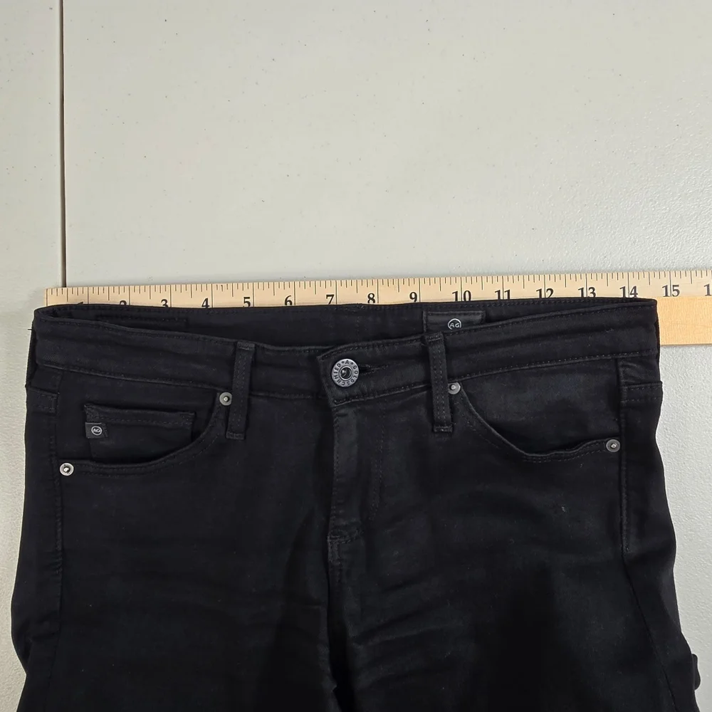 AG Adriano Goldschmied The Farrah Skinny Ankle High Rise Black Casual Size 25